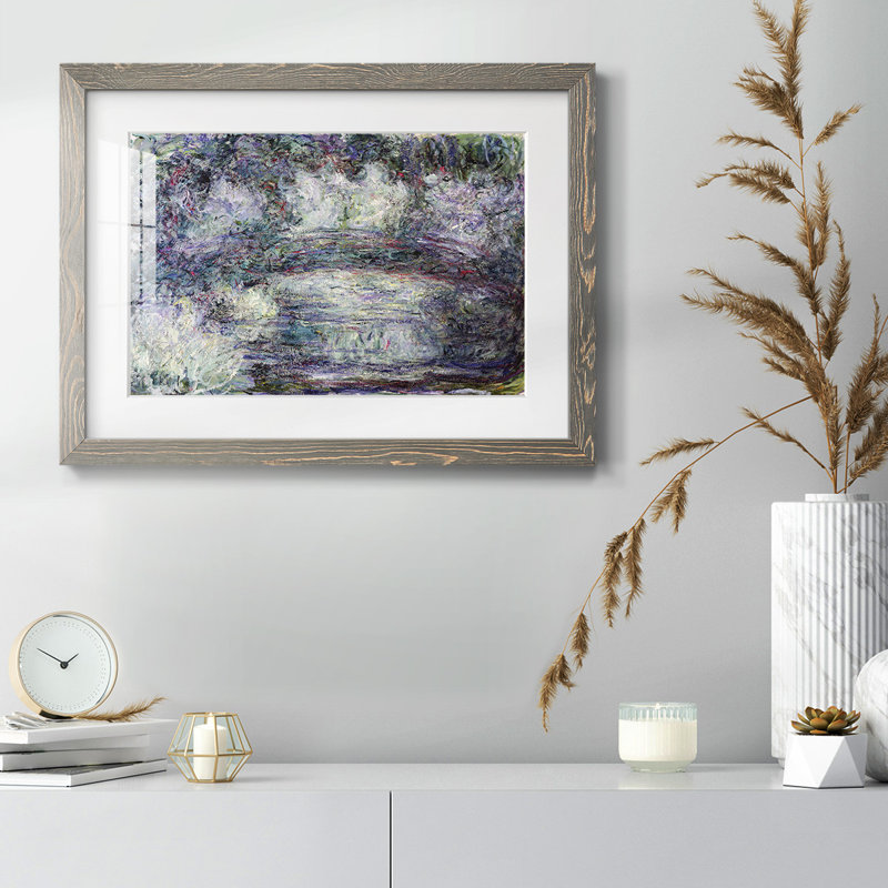 Pont japonais Japonilainen Silta par Monet, Noir, H 14 po x l 20 po x P 1,5 po