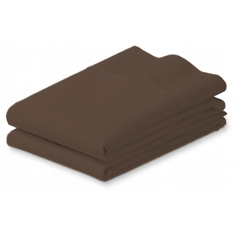 Premium Double-Brushed Pillow Case Set, Chocolate, King