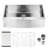 33"X21"X10" Apron Stainless Steel Sink - Single Bowl, Dent-, Rust & Stain- Coating Characteristic, Easy To Clean, , 16 Gauge, Brushed Nickel Exterior Aspect, Sanitize,
