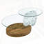 Table basse contemporaine à double couche