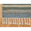 Tapis bleu en laine handwoven à tissage plat Lamere