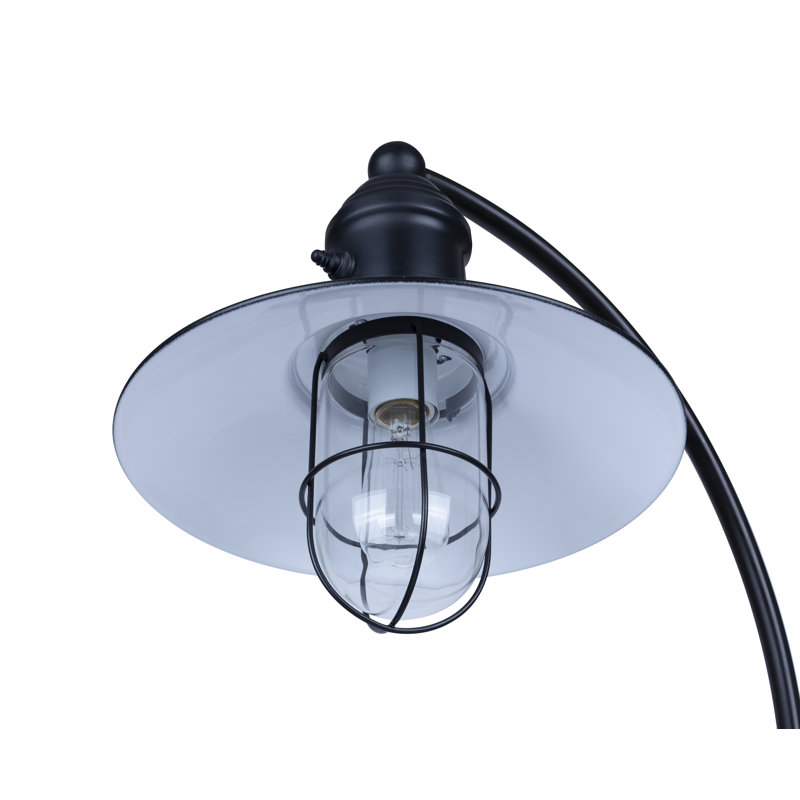 Lampe de table 1 lumière Cavea avec finition noir mat et abat-jour noir mat