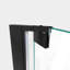 DreamLine Elegance-LS 52,5 - l 54,5 po x H 72 po porte de douche pivotante sans cadre en noir mat-121723724-122531095