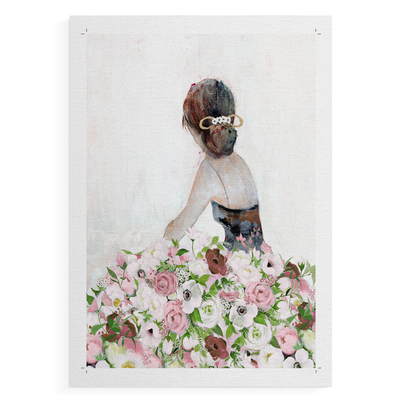 «Beautiful Floral Contemplation II», reproduction de toile seulement - non encadrée