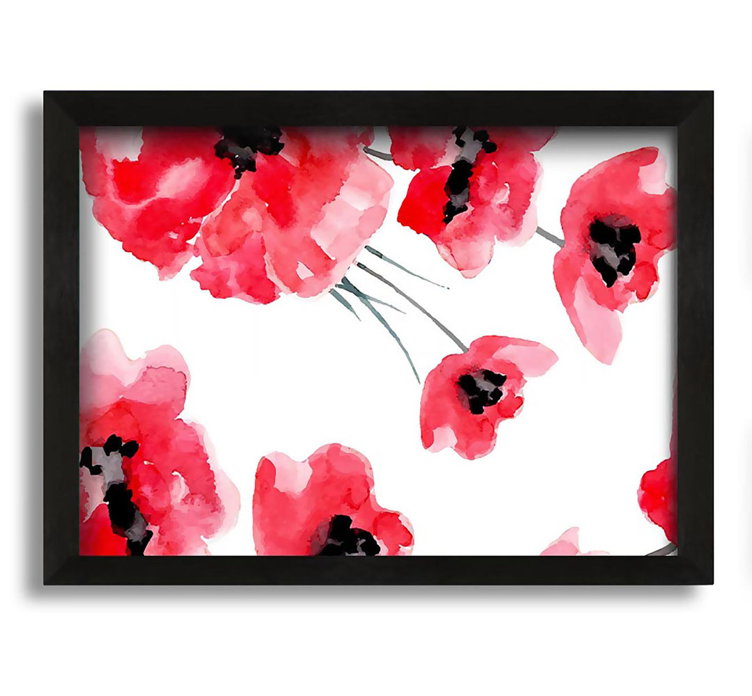 Gerahmtes Wandbild Just Poppies