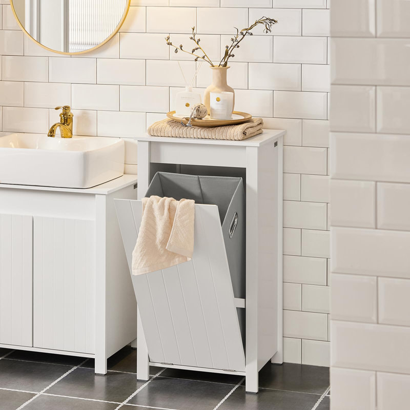 Wood Cabinet Laundry Hamper