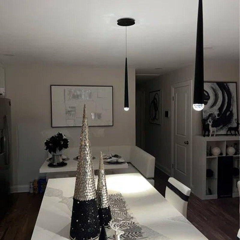 Cascade 15 - Light Chandelier, Black, 120" H x 23" W x 120" D, 15