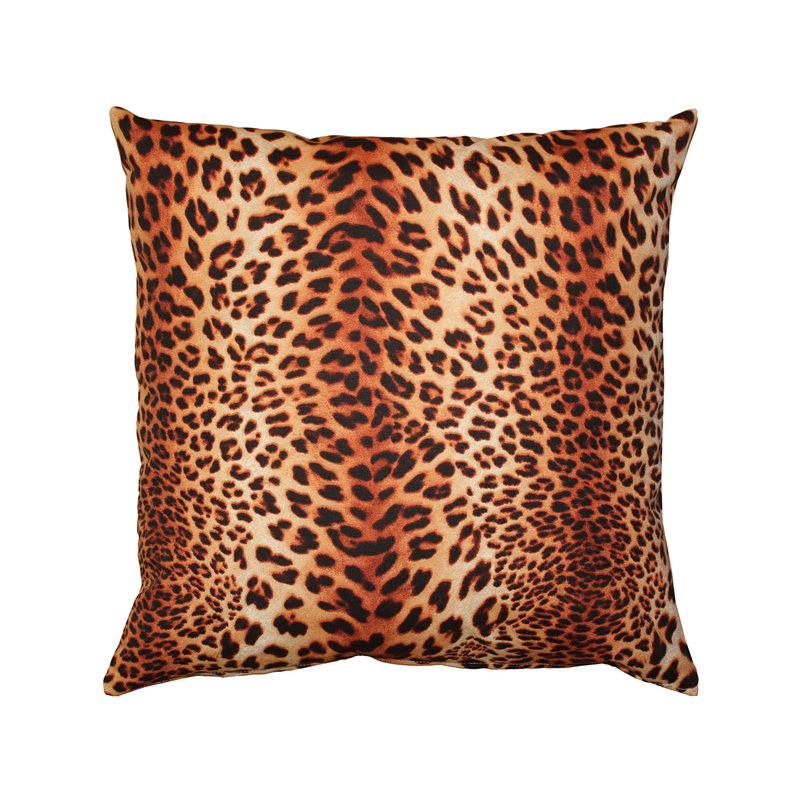 Kitsui Leopard Leopard Cotton Throw Pillow
