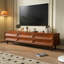 Meuble télé 78,74 po brun clair + bois manufacturé-108739269