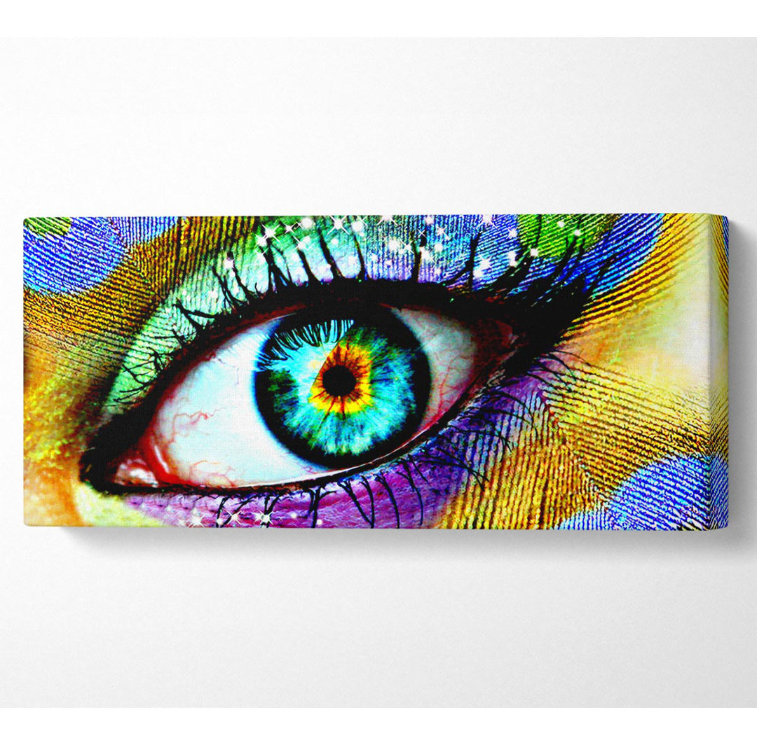 Pfauenauge - Kunstdrucke auf Leinwand - Wrapped Canvas