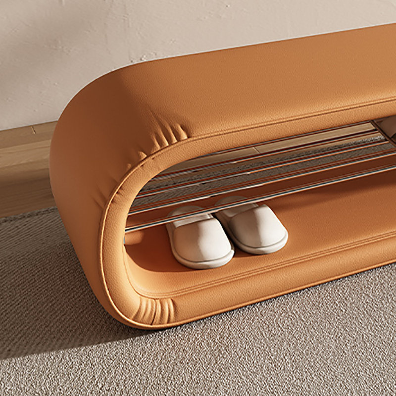 47.2'' Shoe Storage Bench, Orange