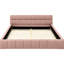 Lit tapissier grand format - Tête de lit en tissu de chenille de couleur rose et structure solide, pas de sommier tapissier requis-1804091146