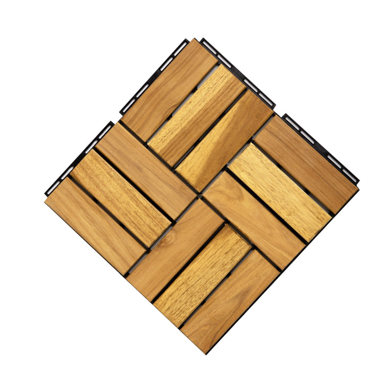 Tuile de plancher carrée à emboîtement 12 po x 12 po