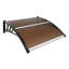 Auvent de porte rétractable en polycarbonate VEVOR-90763977-90763976