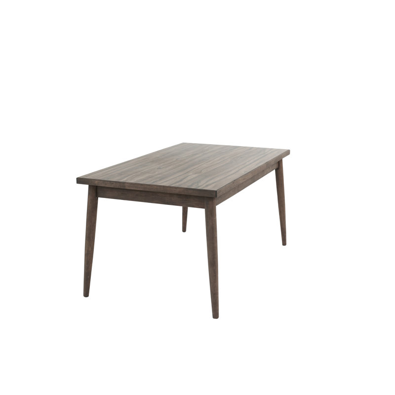 Table de salle à manger contemporaine en bois de noyer massif 1pc
