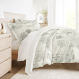 Duvet Cover Set Patterned Microfiber Ultra Soft Bedding in Paradise Toile