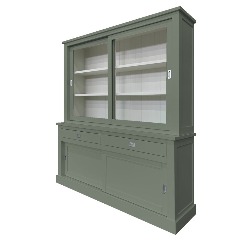 Antione Display Cabinet, Cement Grey 