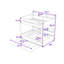 Lit superposé élégant en bois avec tablettes de rangement intégrées et lit gigogne escamotable-1252039097-1252039098