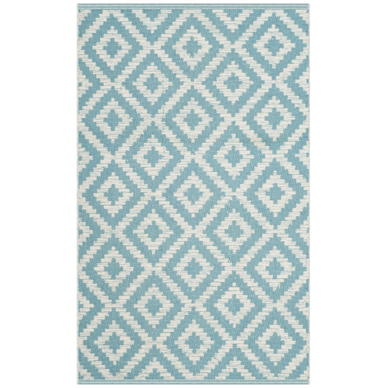 Harlow Hand Woven Cotton Geometric Rug, Rectangle 8' x 10'