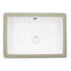 Lavabo encastré rectangulaire en céramique blanche avec trop-plein - 22 po x 15,5 po, aspect moderne, salle de bain facile à nettoyer de 22 po x 15,5 po x 7 po, encastré, décoloré
