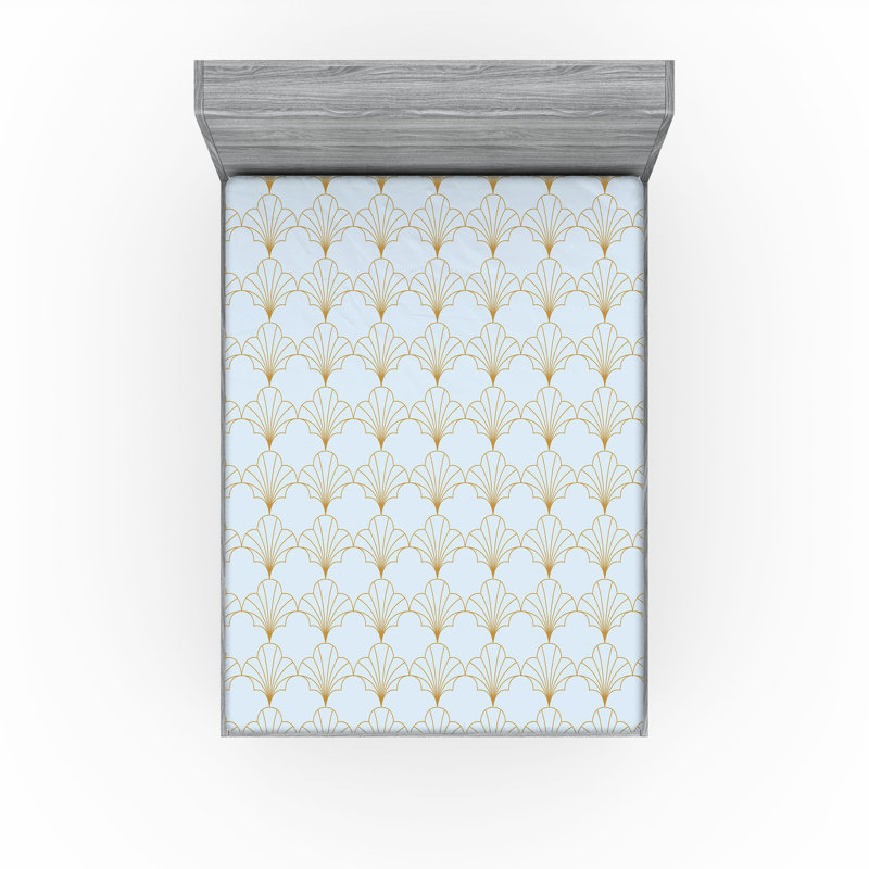  Ensemble de draps-housses pour chambre d'amis, Très grand californien, Bleu pâle / brun sable