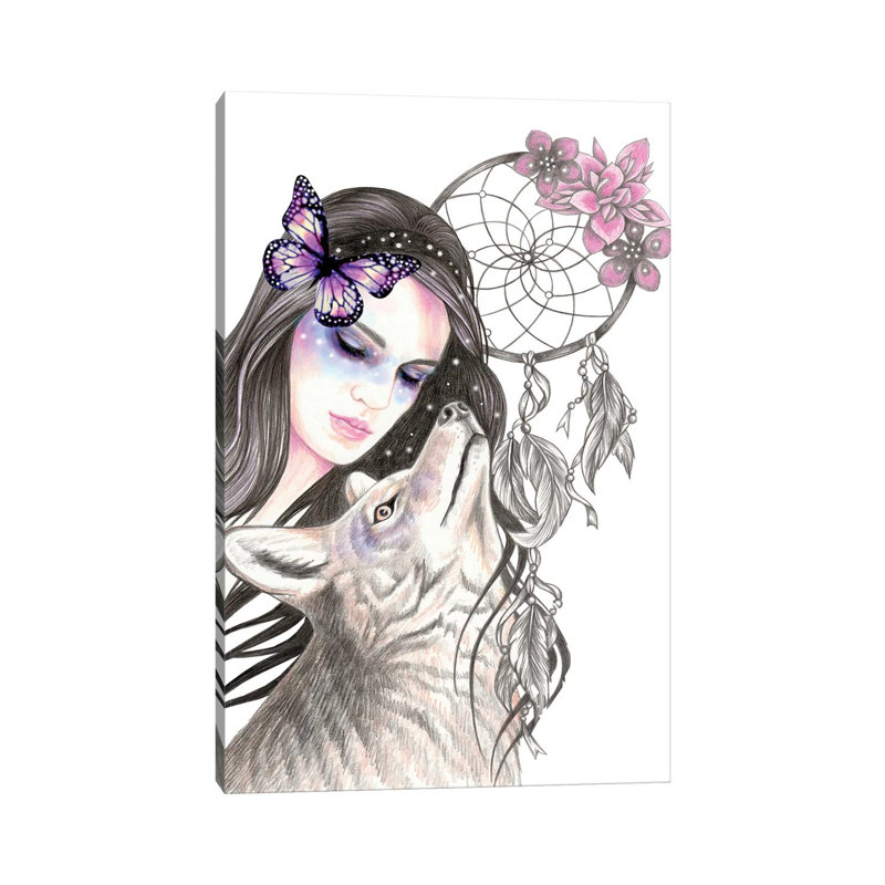 Dreamcatcher by Andrea Hrnjak - Wrapped Canvas Print, 101.6 cm H x 66.04 cm W x 1.91 cm D