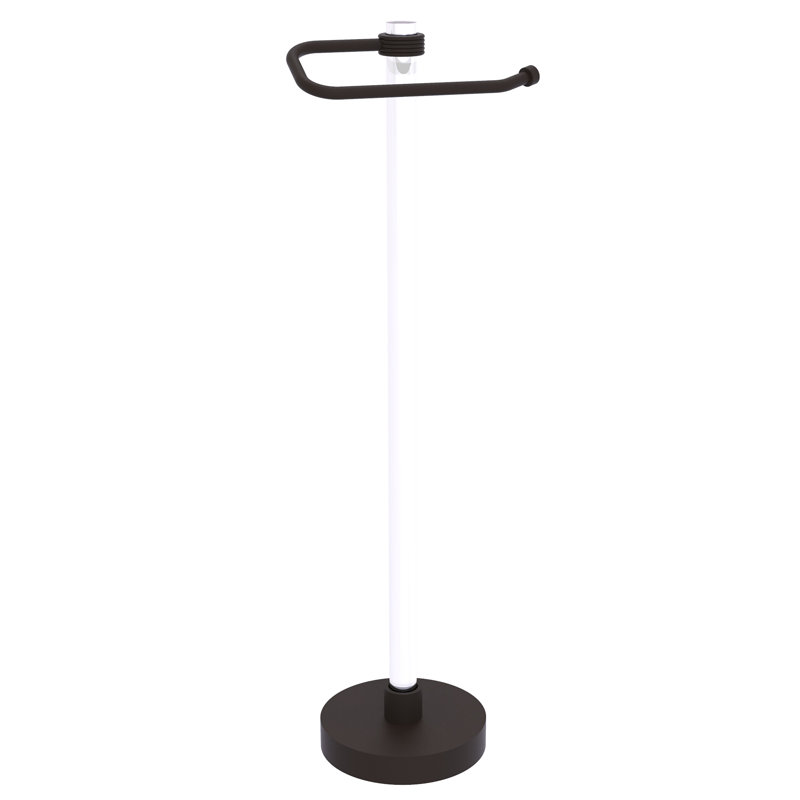 Porte-papier hygiénique sur pied Clearview, Bronze huilé