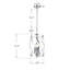 Luminaire suspendu cylindrique unique à 4 lumières Eryk-1059643176
