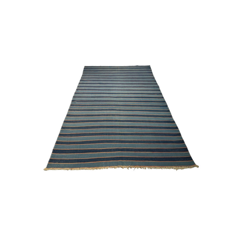 Dhurrie Wool Striped Area Rug