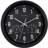 12 Inch Inkwell Silent Sweep Indoor Quartz Clock with Temperature & Humidity