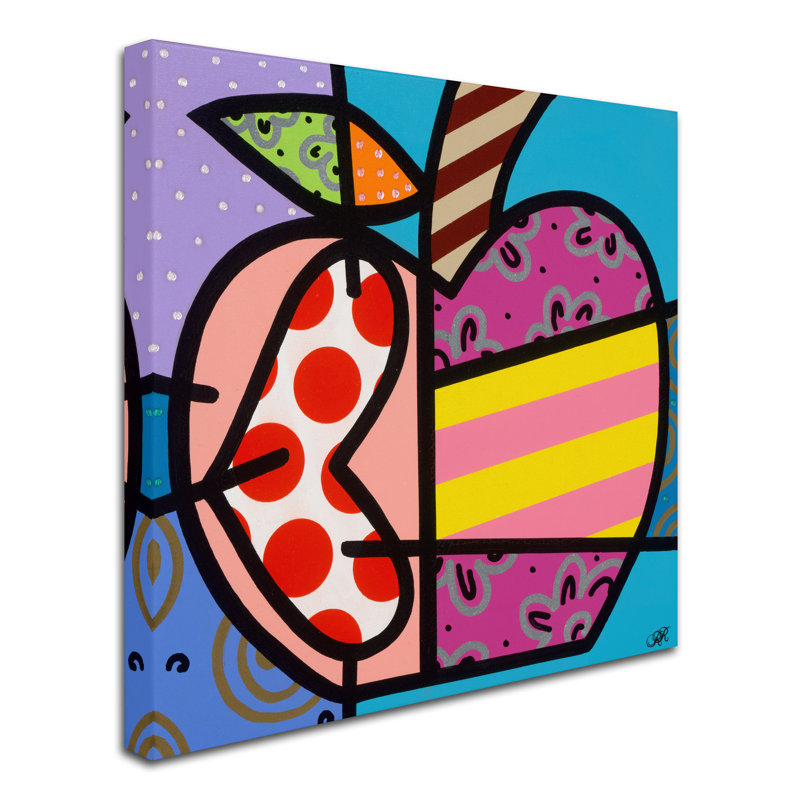 «Big Apple II» par Divina, reproduction d'art sur toile tendue, H 14 po x l 14 po x P 2 po