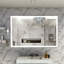 Miroir mural de salle de bain surdimensionné 60X40 pouces