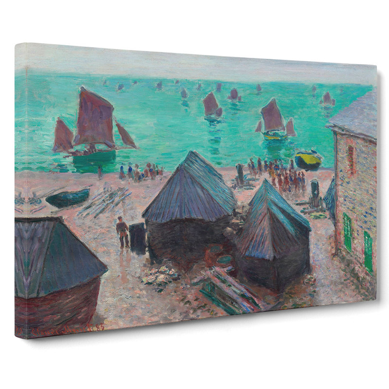 Departure of the Boats by Claude Monet - Wrapped Canvas, 40cm H x 60cm W x 3cm D