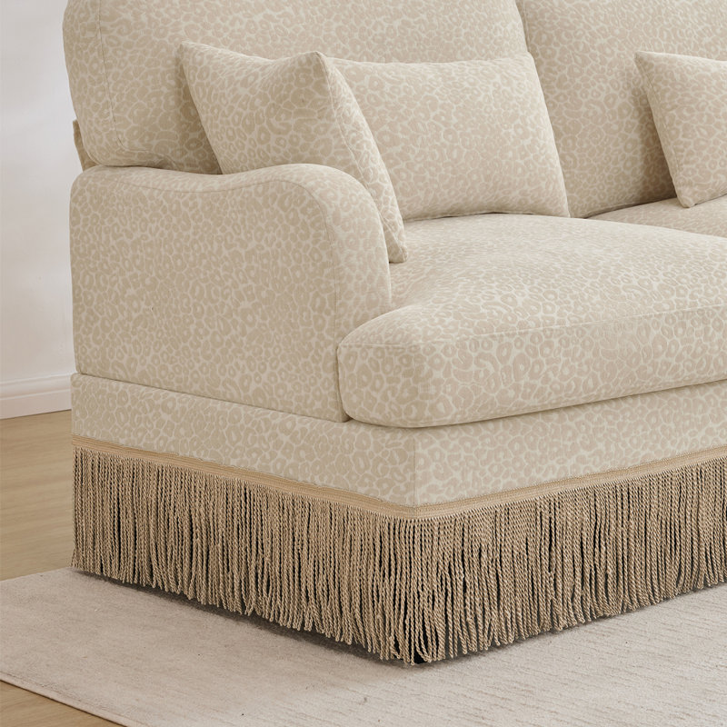 Canapé modulaire en chenille Leopard, Beige