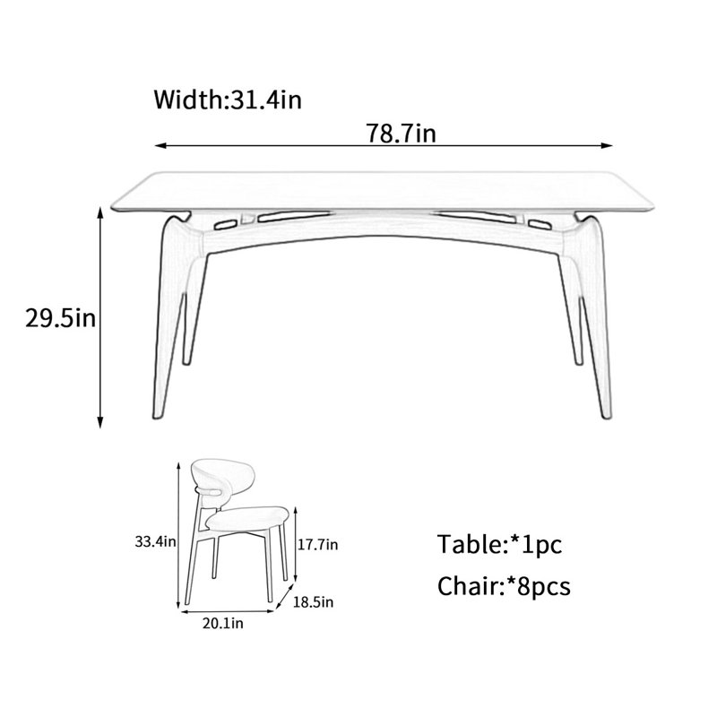 Gravette, 29.5" H x 78.7" L x 31.4" W