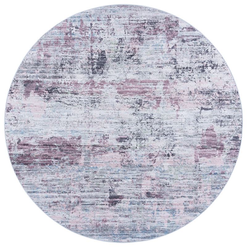Sidny Performance Machine Washable Rug, Round 8"