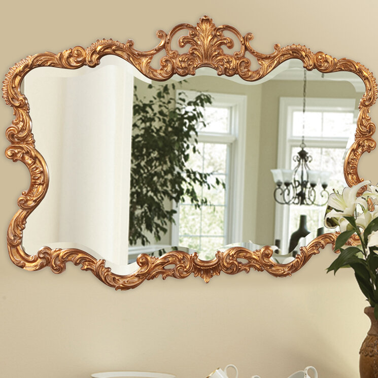 House of Hampton® Damiere Metal Oval Wall Mirror & Reviews