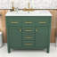 Ensemble de meuble-lavabo 36 po avec plateau en céramique Purtell, armoire en bois autoportante avec 4 tiroirs et 2 portes-931187417