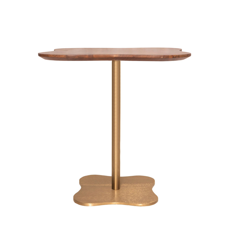 Solid Wood Top End Table