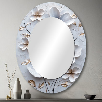 Miroir mural blanc traditionnel Petunia's Charm - White