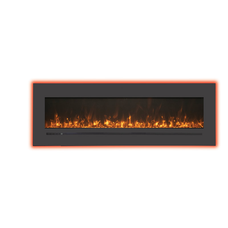 Electric Fireplace, 27"H x 62"W  x 7 3/8"D