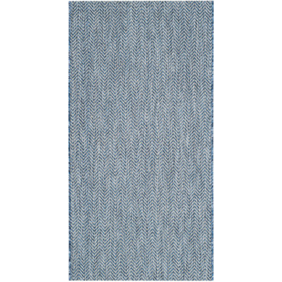Azaad Navy/Grey Indoor/Outdoor Rug
