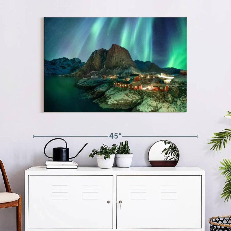 Alvord Hamnoy Aurora Lights, H 26 po x l 39 po