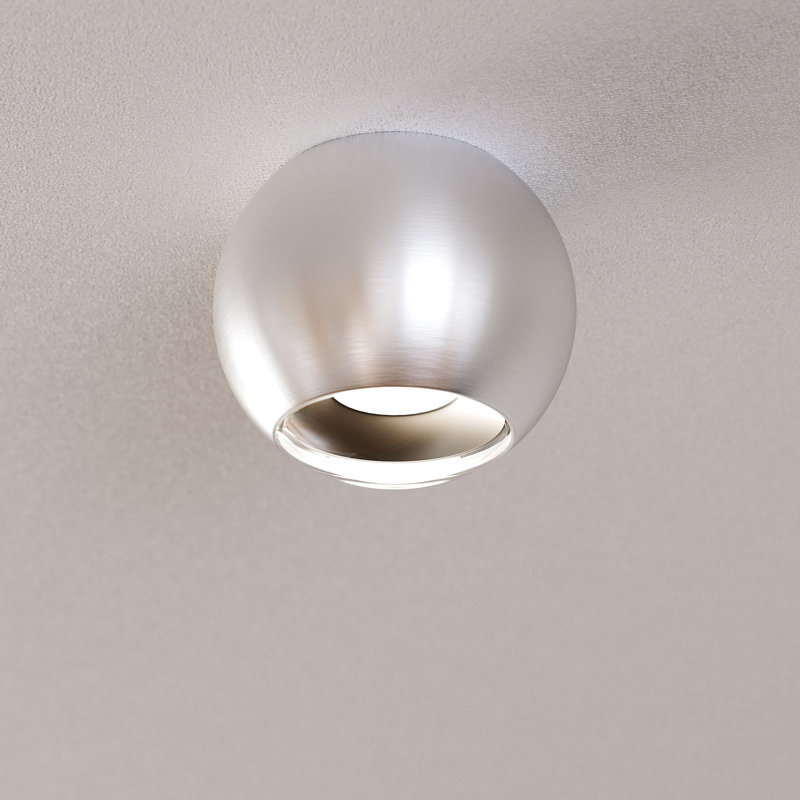 Hemisphere 1 - Light LED Flush Mount, Natural Anodized