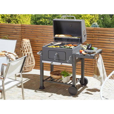 Dakota Fields Johari 79cm W Barrel Charcoal Grill