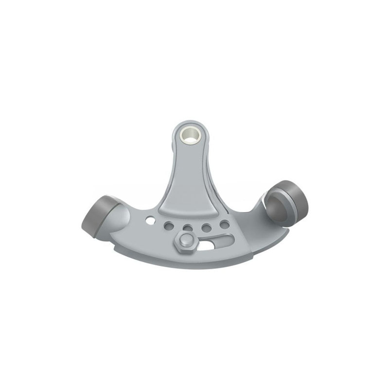 Butoir à charnière Deltana HPA69U26D, monté sur charnière, réglable en chrome brossé, Chrome brossé