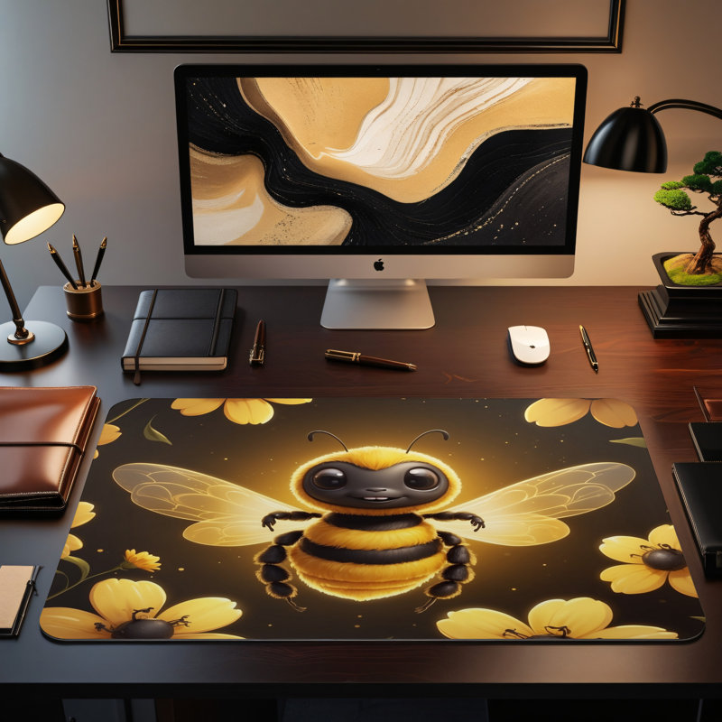 Polyester Desk Pad, 14.4x12.1