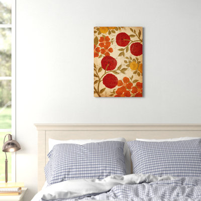 Tapisserie de fleurs coupées fraîches - peinture sur toile