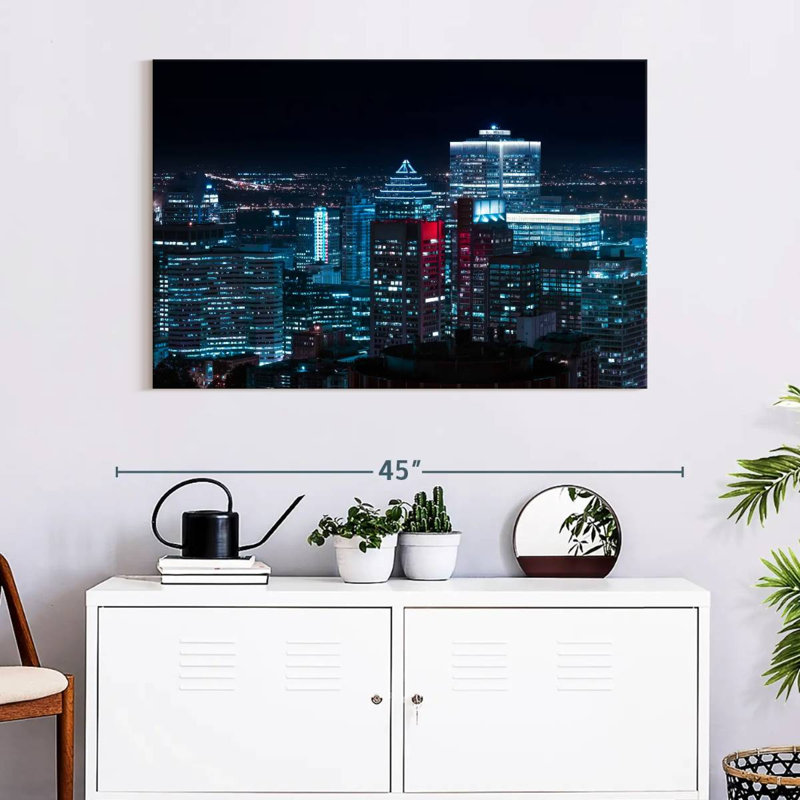 Nicci Downtown Montreal Lights, 26" H x 39" W