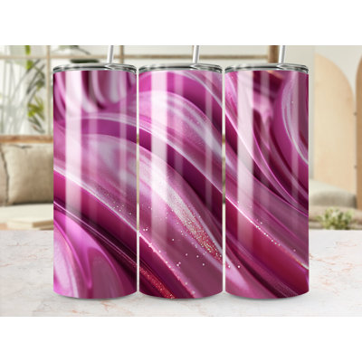 Choose Handmade Tumblers 591 mL Vacuum Insulated Stainless Steel (18/8) Travel Tumbler with Straw